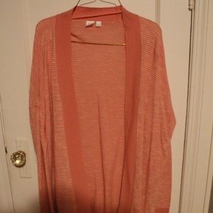 Gap Ribbed Pink Cardigan